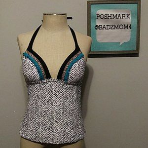 Swim push up tankini top Medium NWT